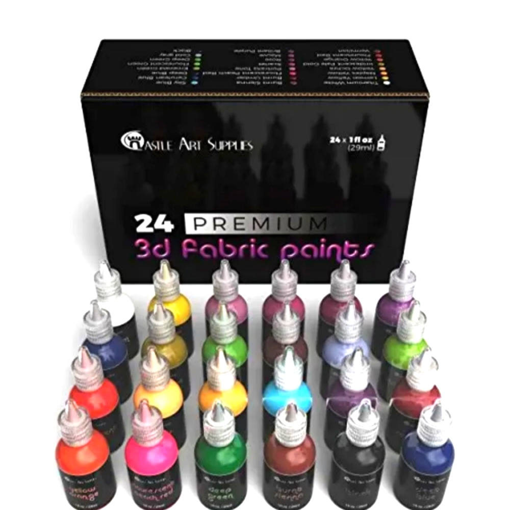 Castle art 3D fabric paint